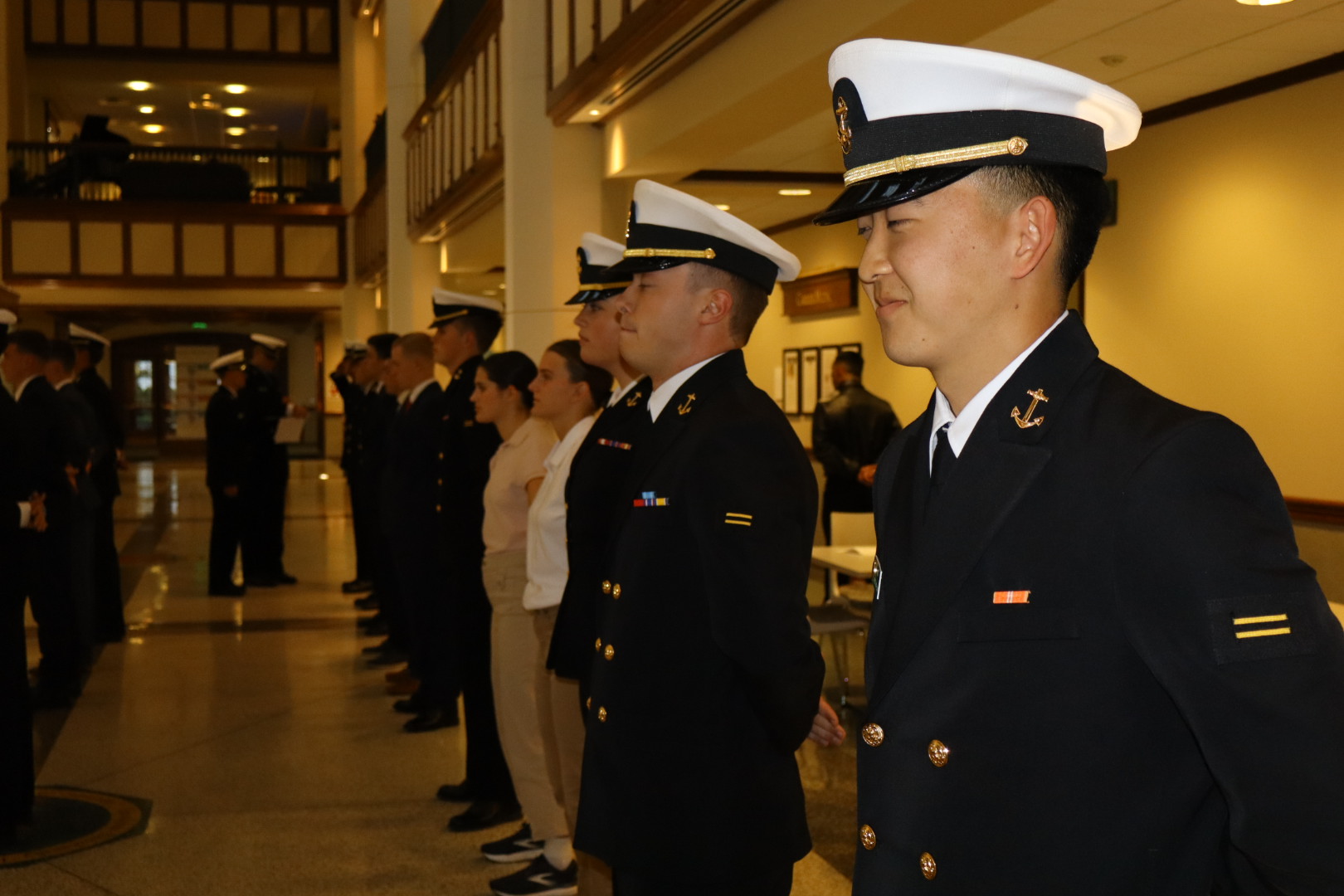 Notre Dame NROTC Battalion Personnel Uniform Inspection