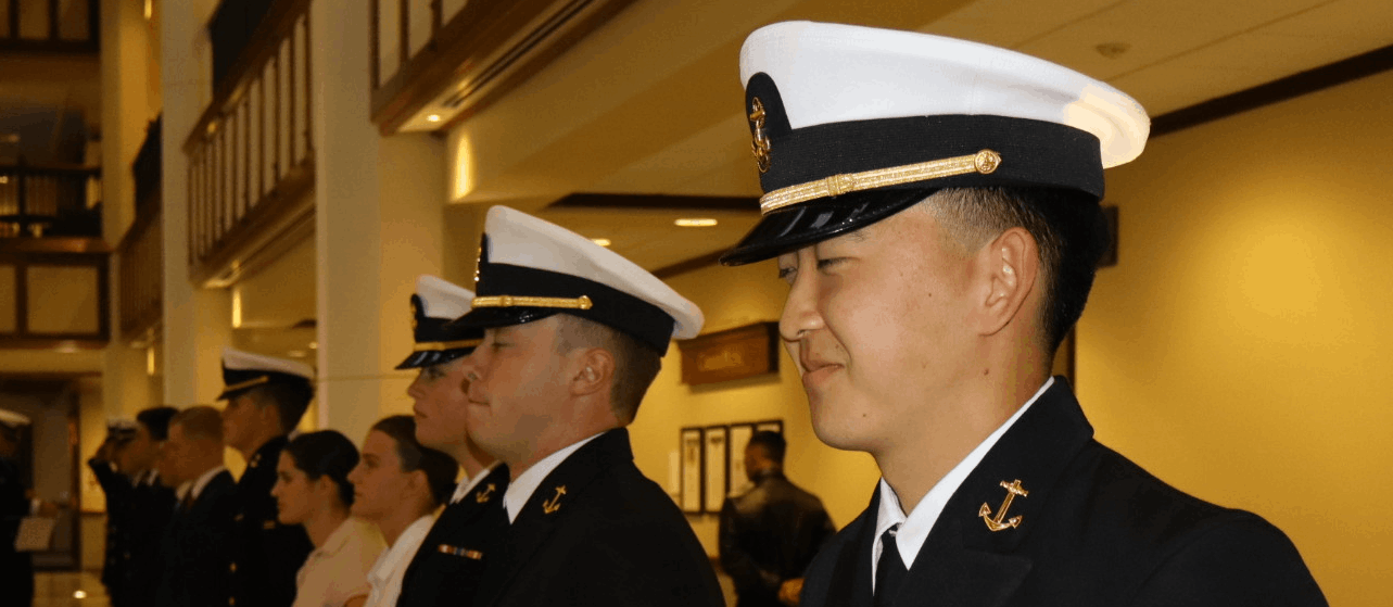 Notre Dame NROTC Battalion Personnel Uniform Inspection