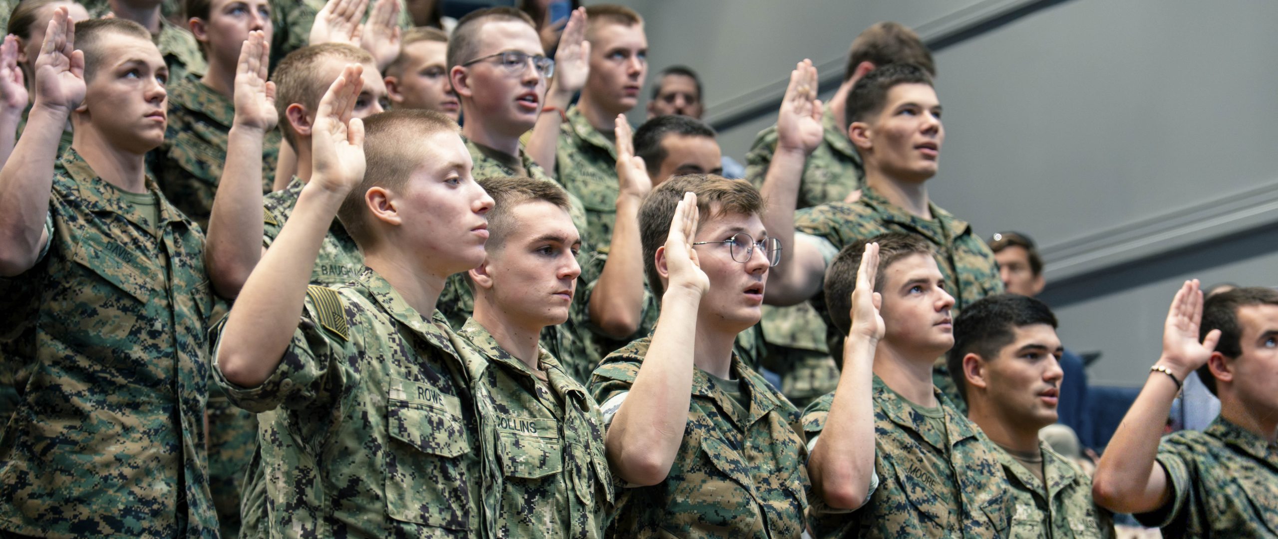 Notre Dame NROTC Midshipmen Swearing-In Ceremony